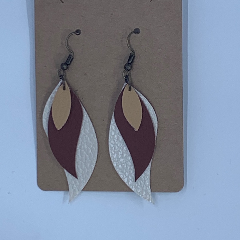 Faux Leather Earrings